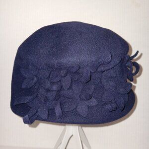 NORBU CANADA WOMEN'S VELOUR FELT BUCKET FLORAL HAT